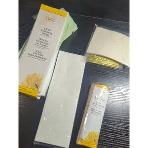 GiGi Small Cloth Epilating Strips, Applicators, extras! 100 OPEN BOX